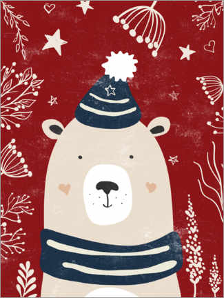 Poster Winter bear