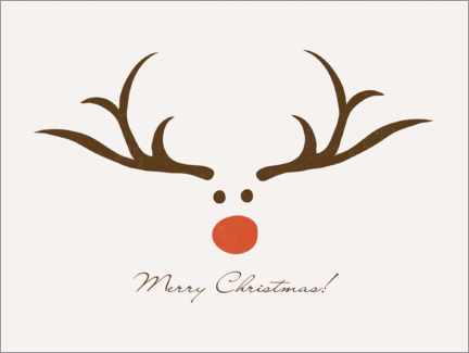 Poster Christmas deer