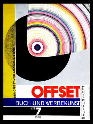 Wood print  Cover Offset Buch und Werbekunst, 1926 - Joost Schmidt
