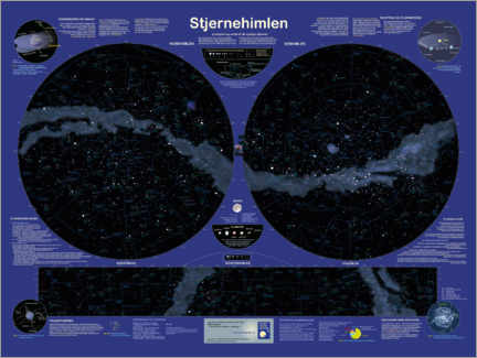 Gallery print  Starry sky (Danish) - Planet Poster Editions
