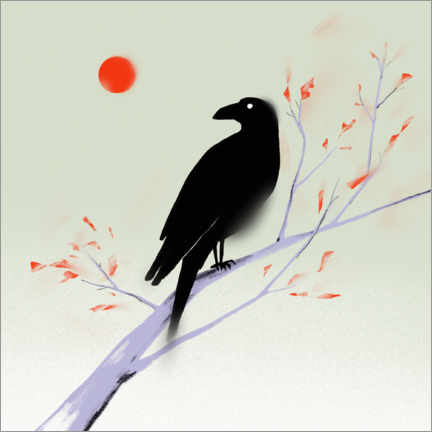 Gallery print  Japanese raven - Wadim Petunin