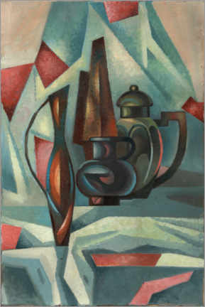 Poster Still life with pitchers