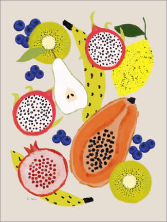 Poster Tropical fruits