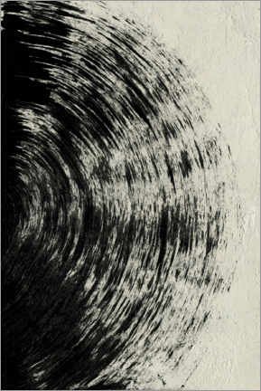 Acrylic print  Abstract black circle - Evgeny Vetrov