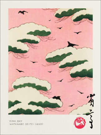 Poster Japandi - Pink Sky
