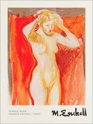 Gallery print  Female Nude - Magnus Enckell