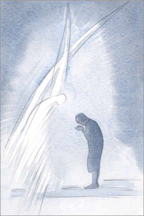 Acrylic print  My Holy Guardian Angel repeats the prayer - Elizabeth Wang