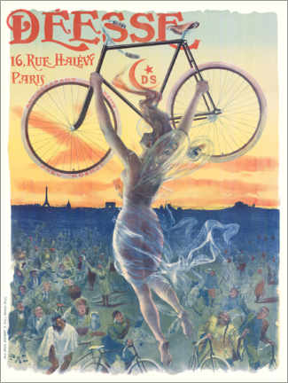 Wood print  Deesse bicycles - Jean de Paleologue
