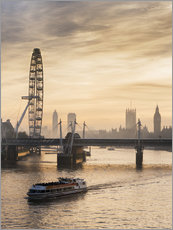 Gallery print  Millenium Wheel with Big Ben, London, England - Charles Bowman