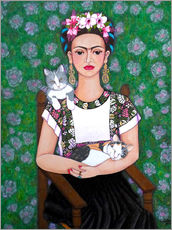 Wall sticker  Frida cat lover - Madalena Lobao-Tello