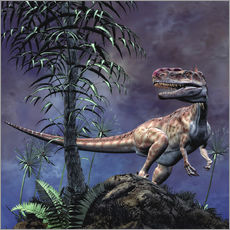 Gallery print  Monolophosaurus was a theropod dinosaur from the Middle Jurassic period. - Philip Brownlow