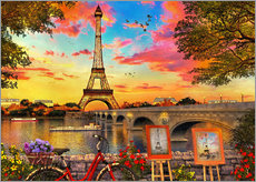 Wall sticker  Paris Sunset - Dominic Davison
