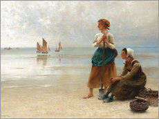 Gallery print  Women Gathering Oysters - August Hagborg