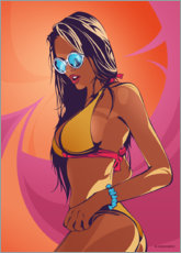Poster Beach Girl