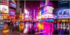 Acrylic print  Times Square New York after the rain - Haussmann Visuals