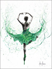 Acrylic print  Emerald Ballet Dancer - Ashvin Harrison