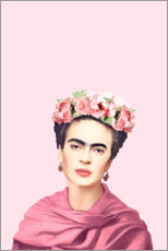 Aluminium print  Homage to Frida Kahlo - Celebrity Collection