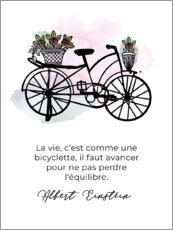 Poster Life is like Cycling (French)