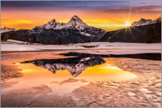 Canvas print  Sunrise at Berchtesgaden - Fotomagie