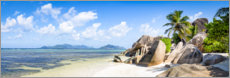 Poster Beach of La Digue, Seychelles
