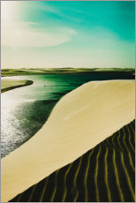Poster Water between the dunes