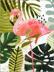 Poster Flamingo Forest I