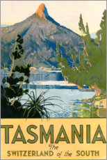 Wood print  Tasmania, Switzerland of the South (English) - Travel Collection