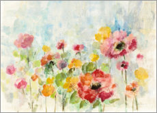 Gallery print  Flowers in the summer rain - Silvia Vassileva