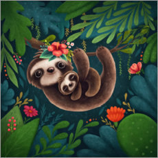 Poster Cute sloths