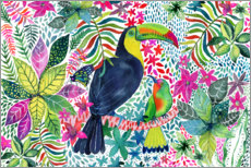 Canvas print  Toucan in the Jungle - Janet Broxon