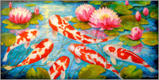 Poster Koi in the pond