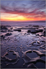 Canvas print  Tide pool with sunset - Ann Collins