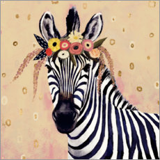 Poster Klimt zebra