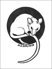 Acrylic print  Mouse - Julie de Graag