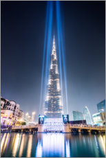 Poster Burj Khalifa at night, Dubai