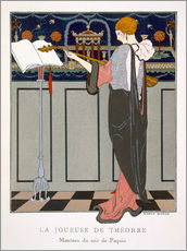 Gallery print  The Theorbo Player, 1920s - Georges Barbier