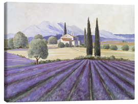 Canvas print  Lavender Fields - Franz Heigl