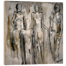 Wood print  women - Christin Lamade