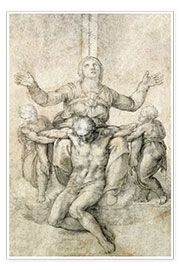 Poster  Pietà for Vittoria Colonna - Michelangelo