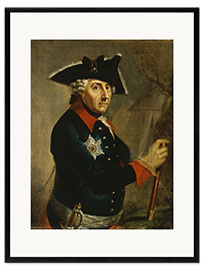 Framed art print  Frederick the Great of Prussia - Anton Graff