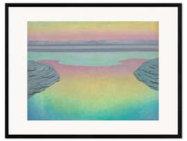 Framed art print  High tide in evening light - Félix Édouard Vallotton