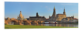 Foam board print  Dresden Canaletto view - FineArt Panorama