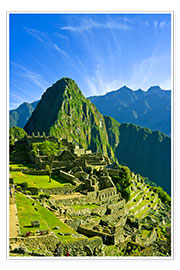 Poster  Inca city Machu Picchu - Jerry Ginsberg