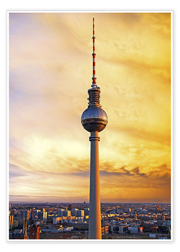 Poster Berlin television tower