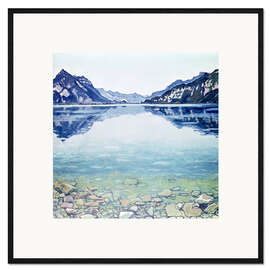 Framed art print  Lake Thun, Leissigen - Ferdinand Hodler