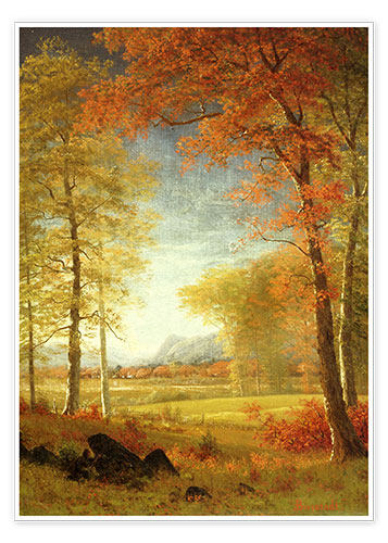 Poster Autumn in Oneida County, New York