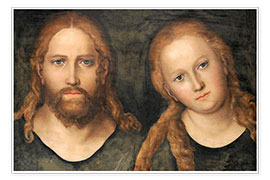 Poster  Christ and Mary Magdalene - Lucas Cranach d.Ä.