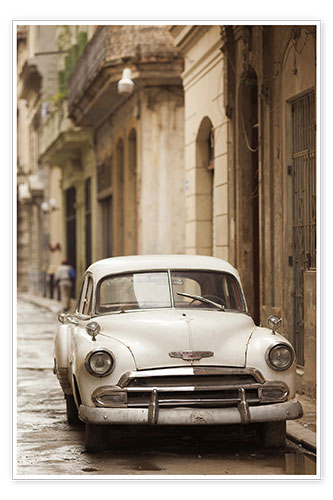 Poster Vintage car in Havana