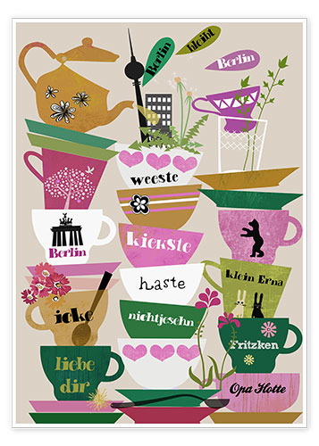 Poster Berlin cups