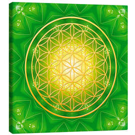 Canvas print  Flower of life - healing - Dolphins DreamDesign